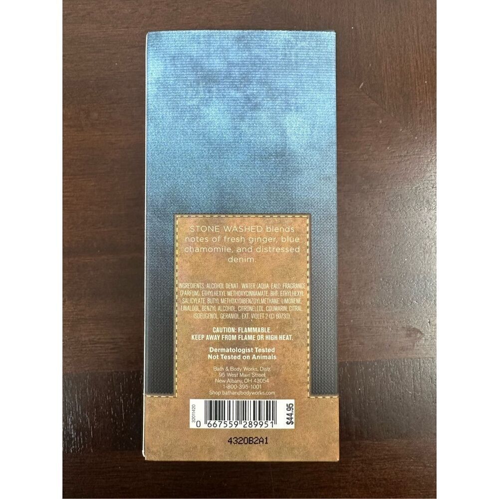 NEW Bath and Body Works Stone Wash Men’s Cologne - Discontinued Fragrance- HTF - Picture 3 of 5